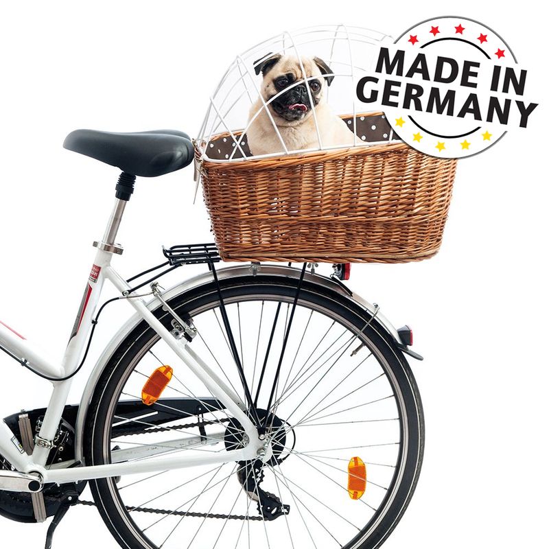Aumüller Bicycle Basket with Protective Wire for Luggage Rack  || Aumüller || view 1