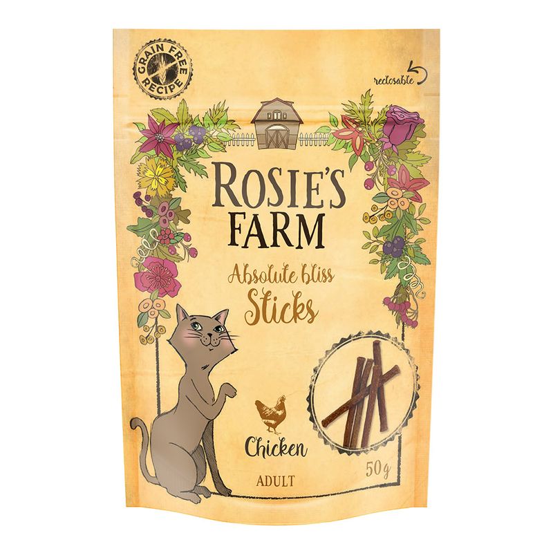 Rosie's Farm Cat Snack "Sticks" - Chicken || Rosie's Farm || view 1