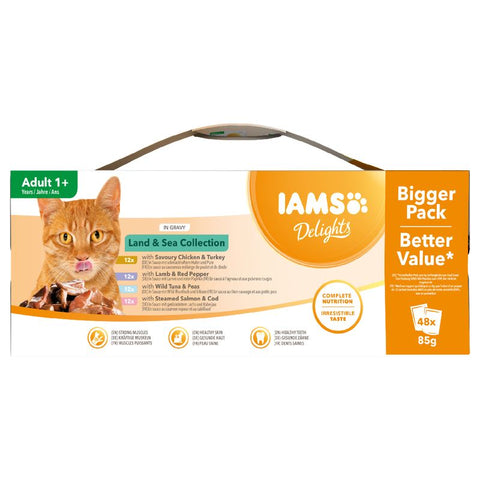 96 x 85g IAMS Delights Wet Cat Food Mega Pack!* Pet Supplies