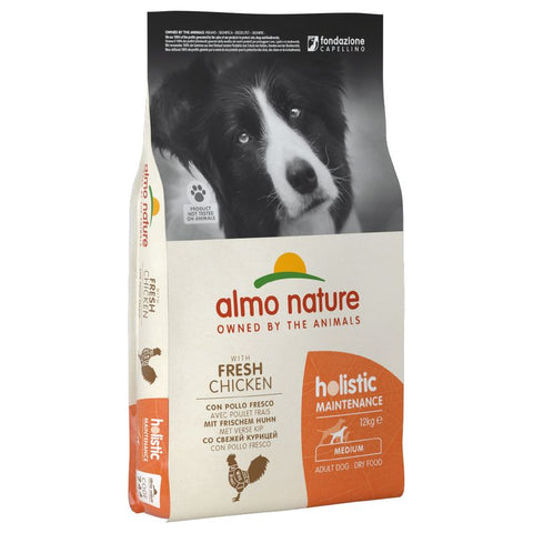 Almo Nature Holistic Dog Food - Medium Adult Chicken & Rice Pet Supplies