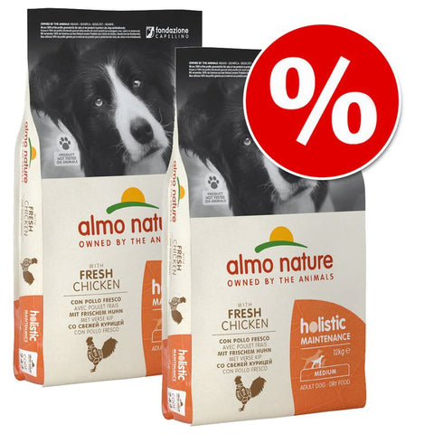 Almo Nature Holistic Economy Packs 2 x 12kg Pet Supplies