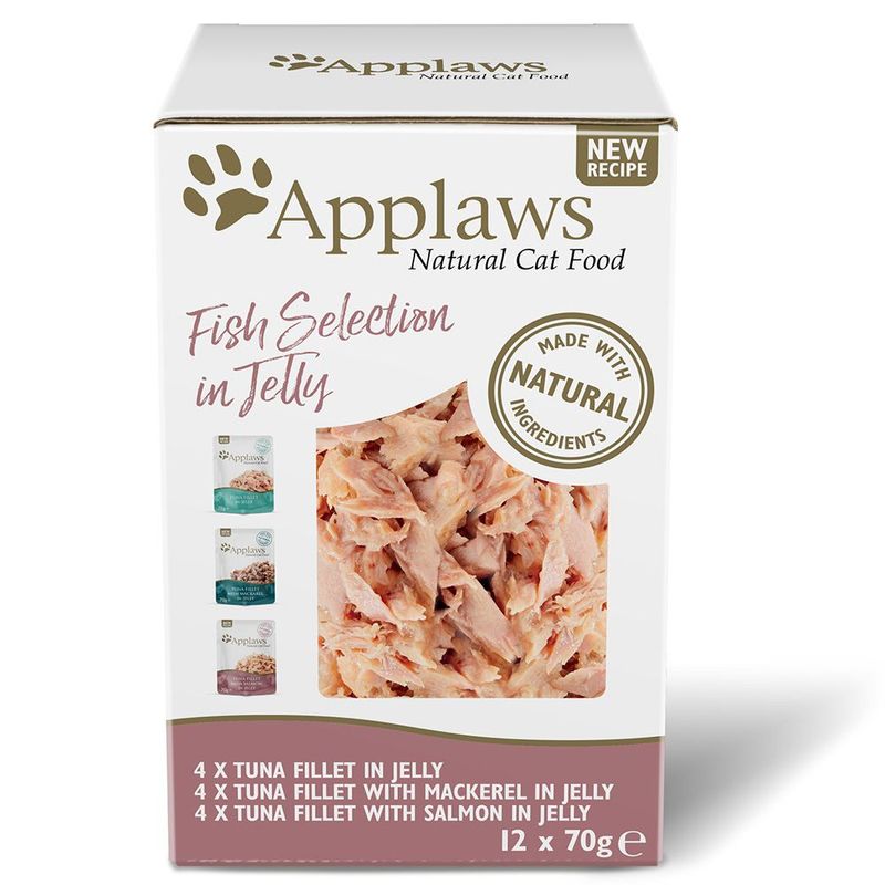 Applaws Adult Mixed Pack Cat Pouches in Jelly 70g Pet Supplies