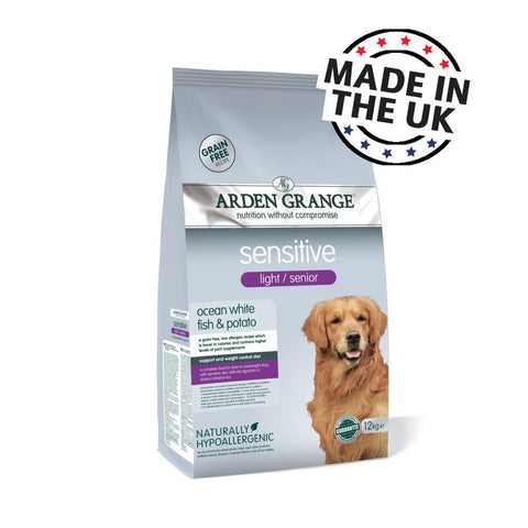 Arden Grange Sensitive Senior/Light - Grain-Free Ocean White Fish & Potato Pet Supplies