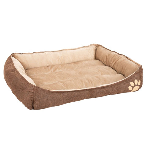 Basic Cuddle Bed - Brown / Beige Pet Supplies