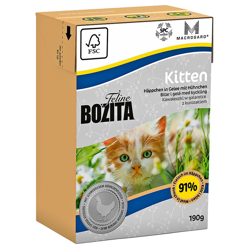 Bozita Feline Tetra Pak Package Kitten 190g Pet Supplies
