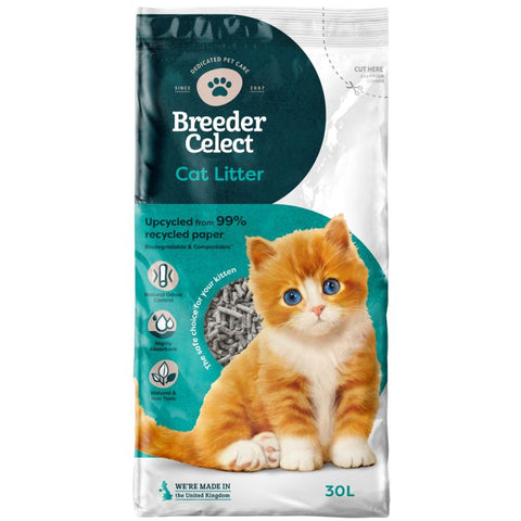 Breeder Celect Paper Cat Litter Pet Supplies