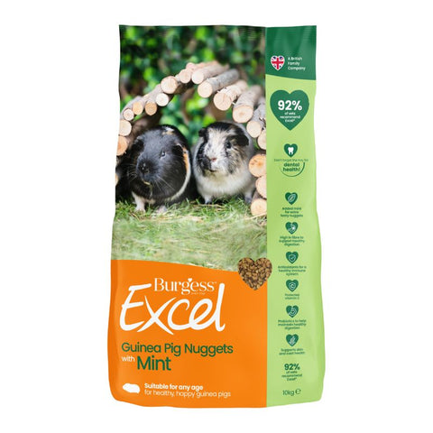 Burgess Excel Adult Guinea Pig Nuggets with Mint Pet Supplies