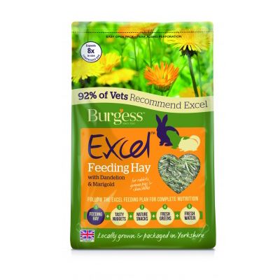 Burgess Excel Feeding Hay with Dandelion & Marigold Pet Supplies