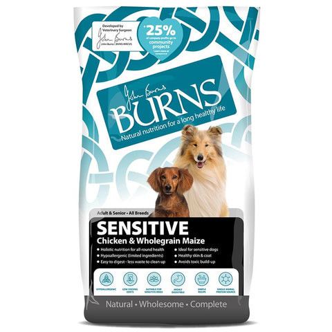 Burns Adult & Senior Sensitive - Chicken & Wholegrain Maize Pet Supplies