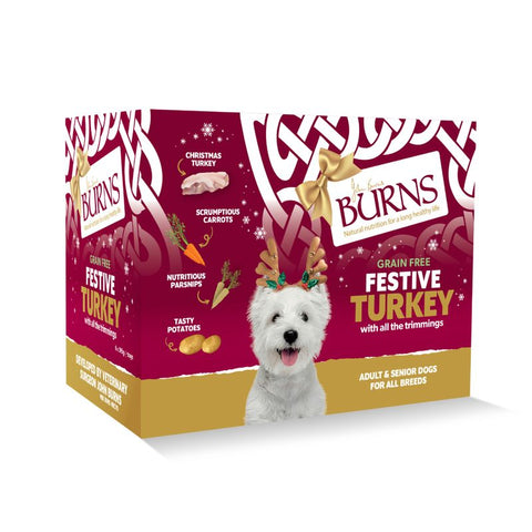 Burns Festive Turkey Wet Dog Food 6 x 395g Pet Supplies
