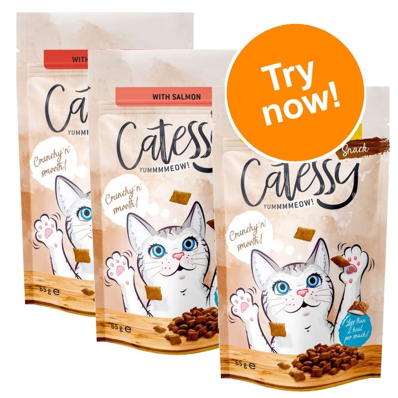 Catessy Crunchy Snacks Mixed Trial Pack 3 x 65g Pet Supplies