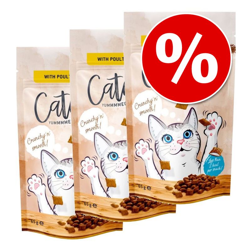 Catessy Crunchy Snacks Saver Pack 3 x 65g Pet Supplies