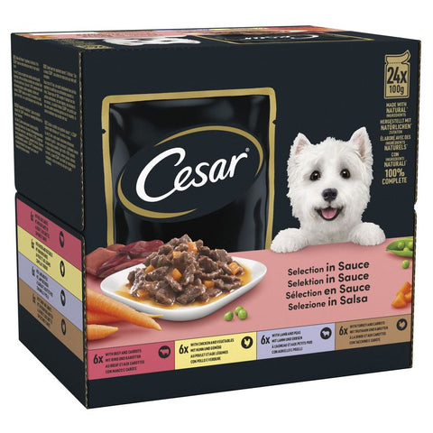 Cesar Pouches Deliciously Fresh Selection In Sauce Pet Supplies