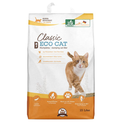 Classic Eco Cat Clumping Litter Made From Plant Fibers Pet Supplies