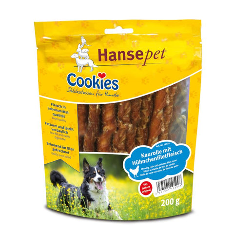 Cookies Delikatess Chew Rolls with Chicken Fillet Strips Pet Supplies