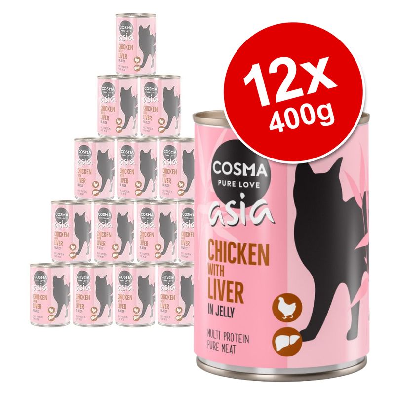 Cosma Asia in Jelly Saver Pack 12 x 400g Pet Supplies