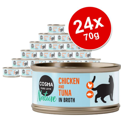 Cosma Nature Saver Pack 24 x 70g Pet Supplies