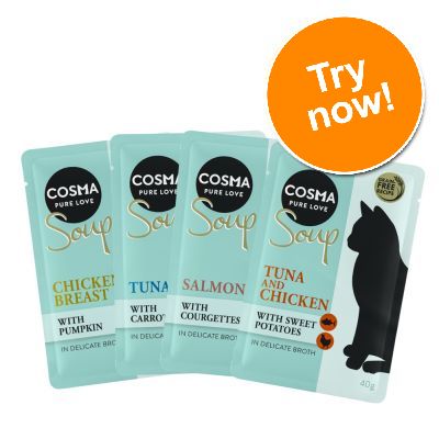 Cosma Soup Mixed Trial Pack 4 x 40g Pet Supplies