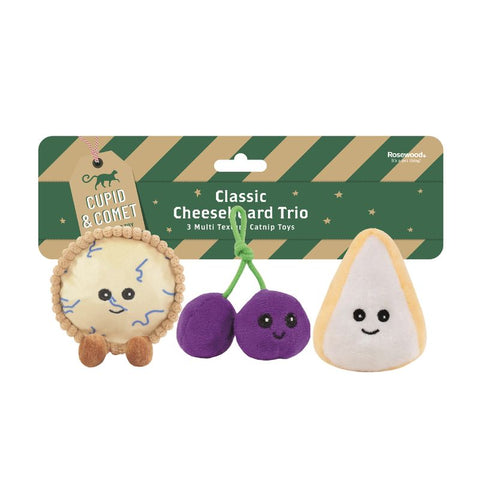 Cupid & Comet Festive Classic Cheeseboard Trio Pet Supplies