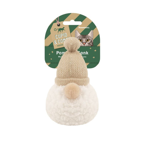 Cupid & Comet Festive Pom Pom Gonk Cat Toy Pet Supplies