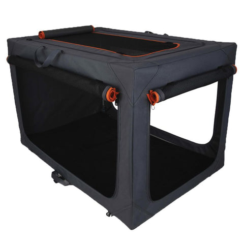 Deluxe Aluminium Folding Nylon Crate Pet Supplies