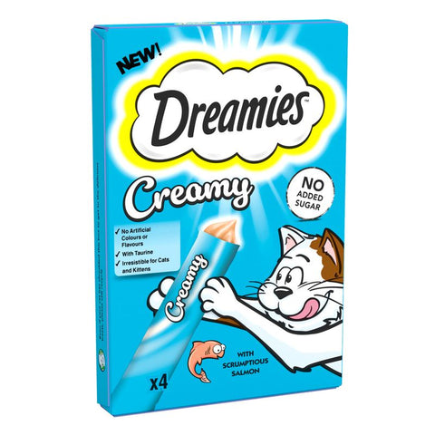 Dreamies Creamy Snacks with Salmon Pet Supplies