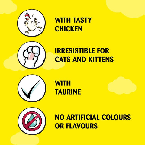 Dreamies Creamy Snacks with Tasty Chicken Pet Supplies
