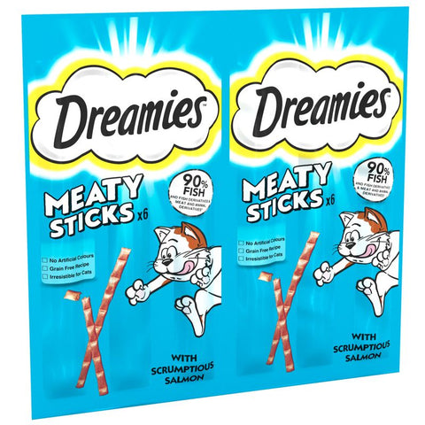 Dreamies Meaty Sticks with Salmon Pet Supplies