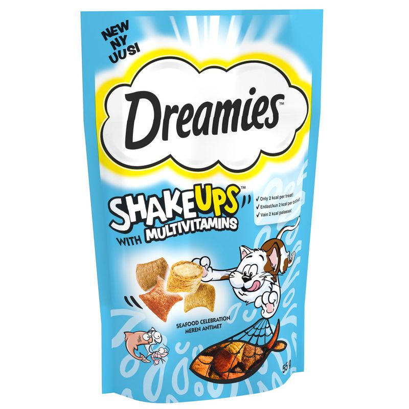 Dreamies Shakeups - Seafood Celebrations Pet Supplies