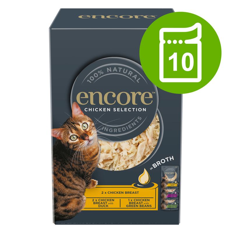Encore Cat Pouch in Broth 10 x 50g Pet Supplies