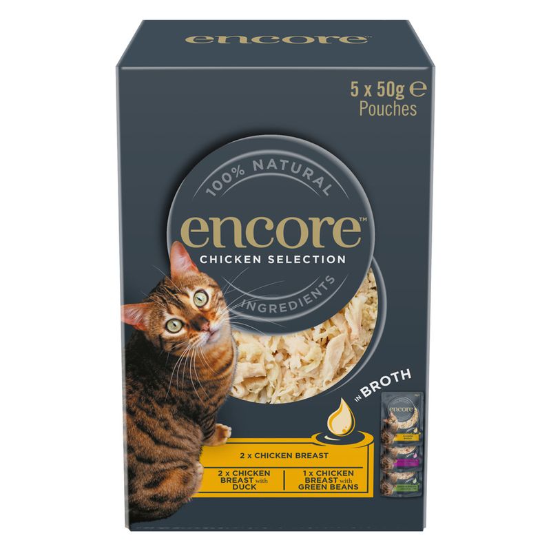 Encore Cat Pouch in Broth 5 x 50g Pet Supplies