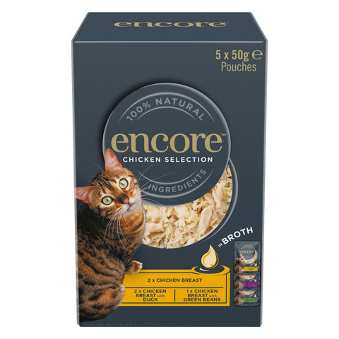 Encore Cat Pouch in Broth 5 x 50g Pet Supplies