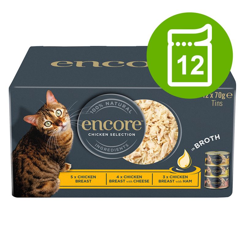 Encore Cat Tin in Broth 12 x 70g Pet Supplies