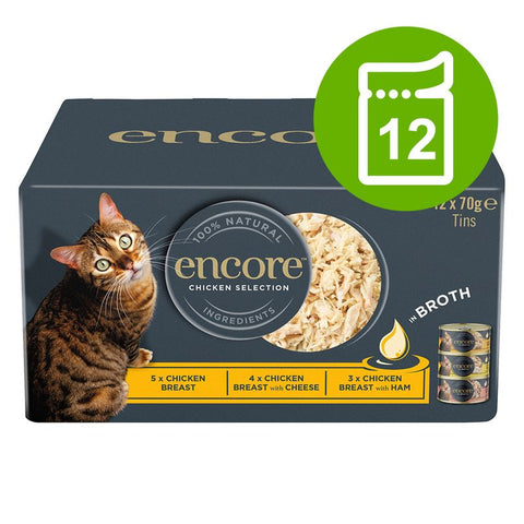 Encore Cat Tin in Broth 12 x 70g Pet Supplies
