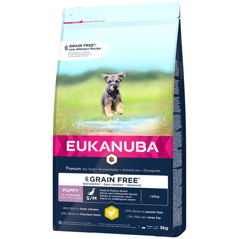 Eukanuba Grain Free Puppy Small & Medium Breed - Chicken Pet Supplies