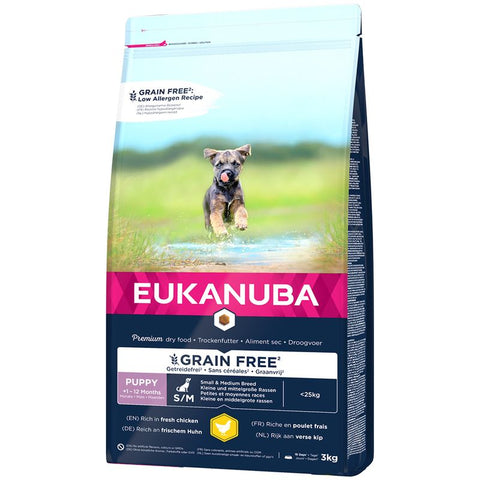 Eukanuba Grain Free Puppy Small & Medium Breed - Chicken Pet Supplies