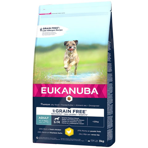 Eukanuba Grain Free Small & Medium Breed Adult - Chicken Pet Supplies