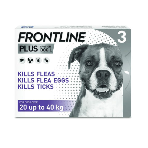 FRONTLINE® Plus Spot On for Dogs - L (20-40kg) Pet Supplies