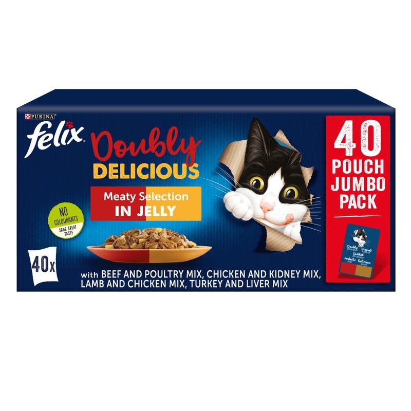 Felix As Good As It Looks - Doubly Delicious Jumbo Pack 40 x 100g Pet Supplies