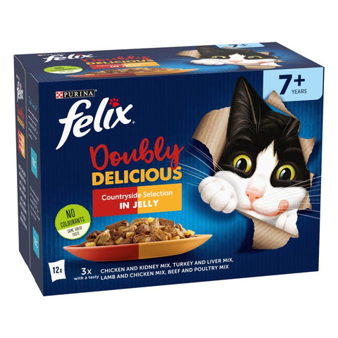 Felix Senior As Good As It Looks - Doubly Delicious 12 x 100g Pet Supplies