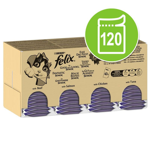 Felix Senior As Good As It Looks Mega Pack 120 x 100g Pet Supplies