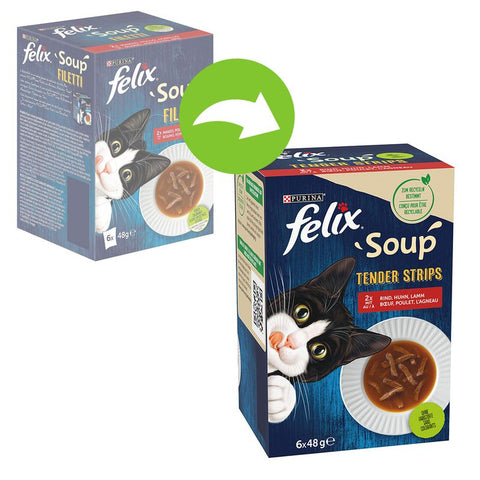 Felix Soup Tender Strips 6 x 48g Pet Supplies