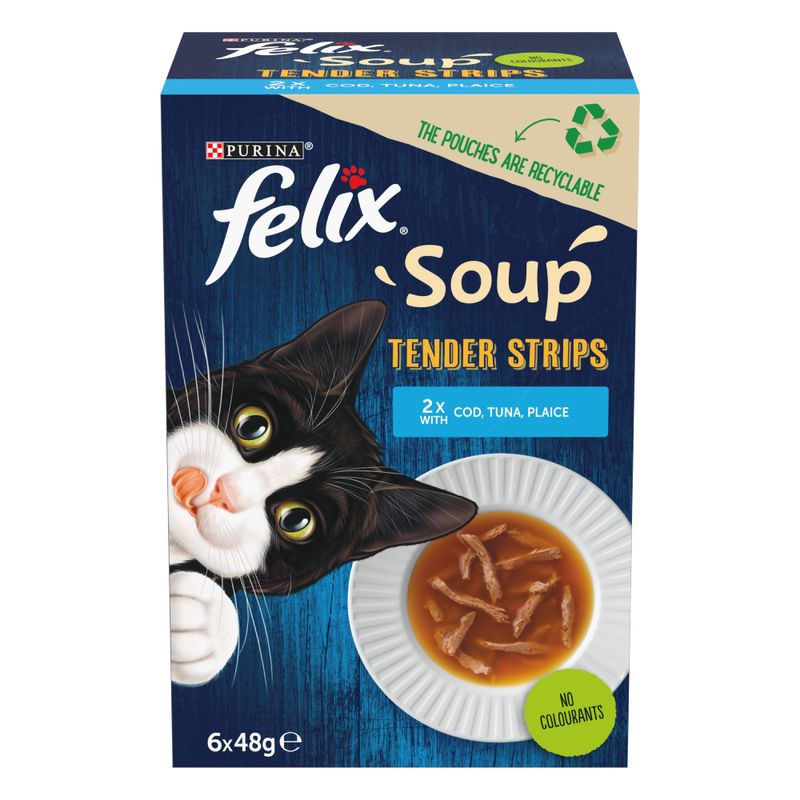 Felix Soup Tender Strips Saver Pack 48 x 48g Pet Supplies