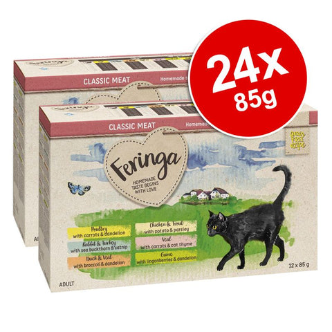 Feringa Classic Meat Menu Pouches Saver Pack 24 x 85g Pet Supplies