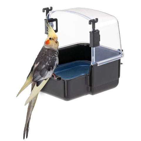 Ferplast Large Parakeet Bird Bath, black 