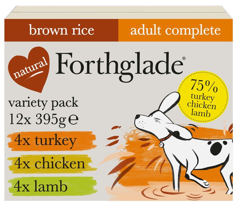 Forthglade Complete Meal Adult Dog - Brown Rice Mixed Pack 
