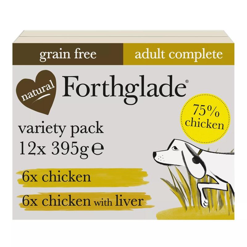 Forthglade Complete Meal Grain-Free Adult Dog - Chicken & Chicken Liver Pet Supplies