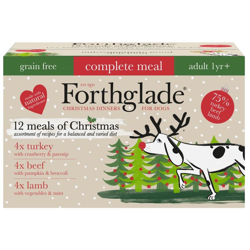 Forthglade Complete Meal Grain-Free Adult Dog - Christmas Variety Case Pet Supplies