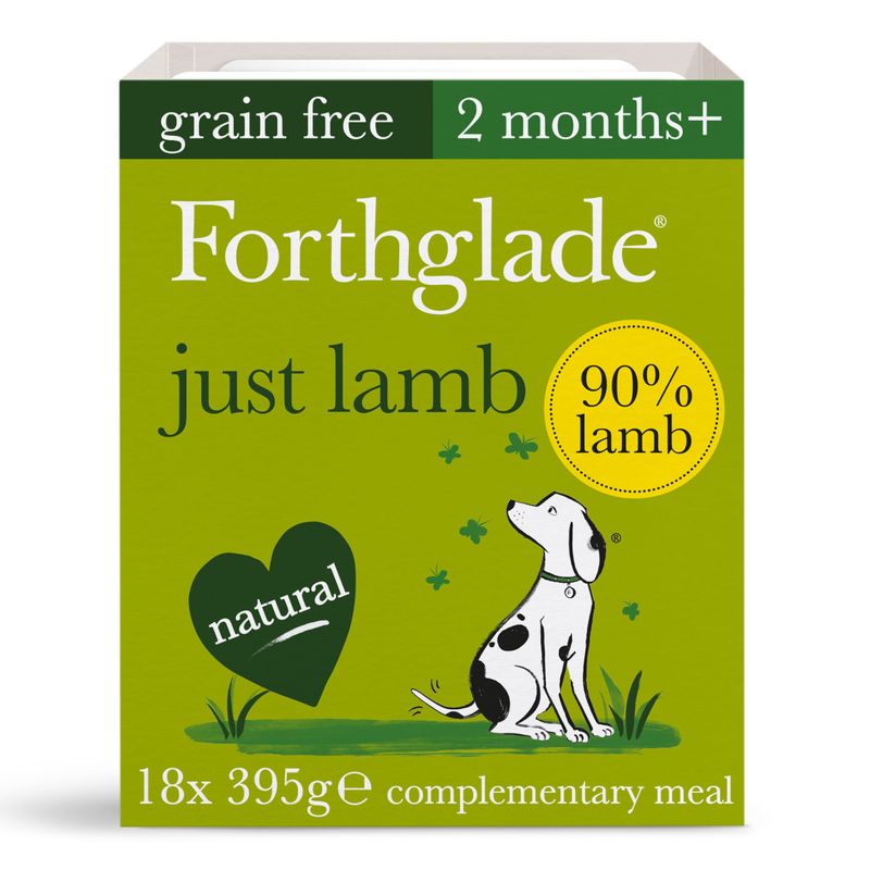 Forthglade Just Grain-Free Natural Wet Dog Food - Just Lamb Pet Supplies