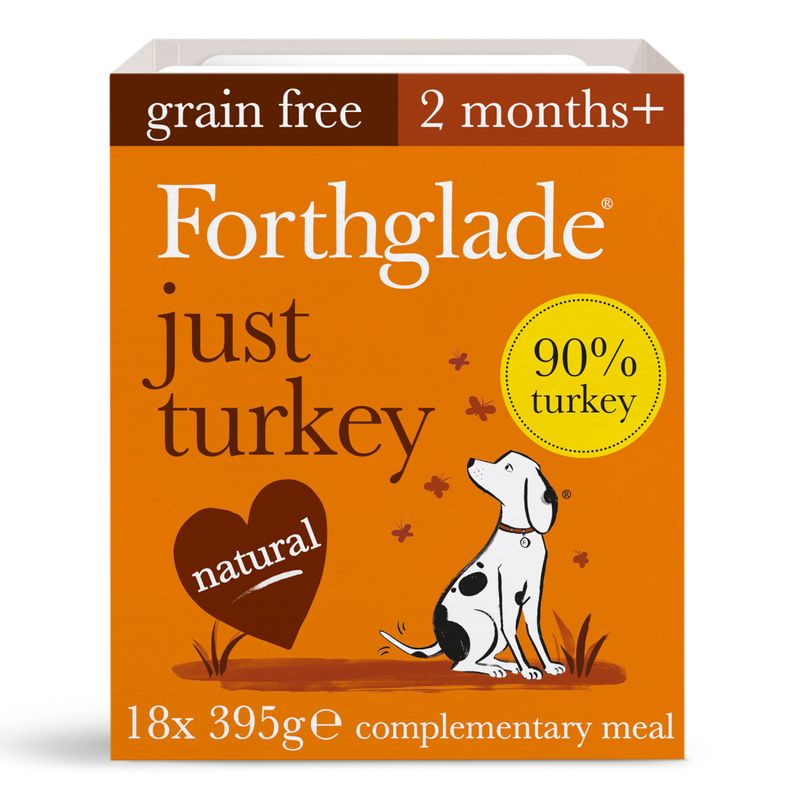 Forthglade Just Grain-Free Natural Wet Dog Food - Just Turkey Pet Supplies